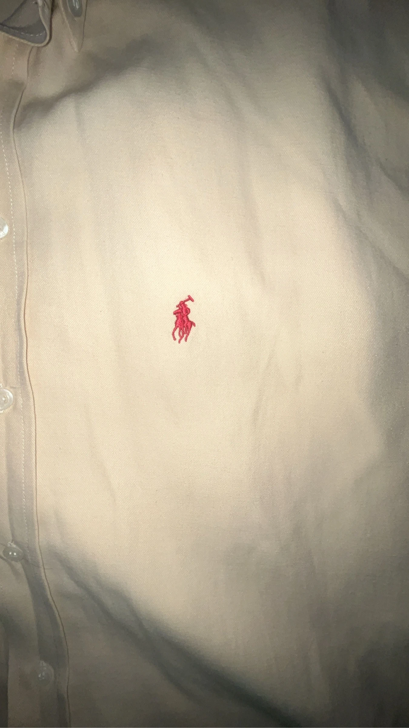 Vintage 90s Ralph Lauren Shirt Made in USA – Pale Yellow / Cream – Size XL (44) – photo 4